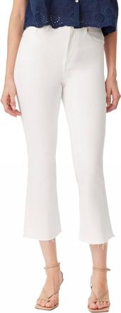 Habitual Cropped Flare Jeans In White