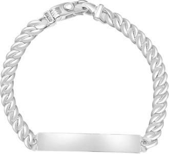 Pompeii3 Mens Cuffed Link 14k Gold (38gram) or Platinum (61gram) 6.5-9mm Bracelet 8.5