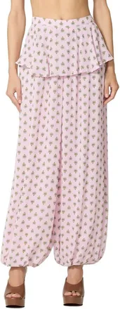 AFRM Graciela Crocus Scarf Print Balloon Pants in Crocus Foulard at Nordstrom, Size X-Large