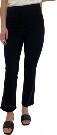 Frame Denim Jetset Crop Mini Boot Jeans In Sheen Noir Shno