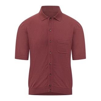Rakk&igrave; Polo Camicia Taschino - Heren - Polos - Rood - M - Katoen - Tops