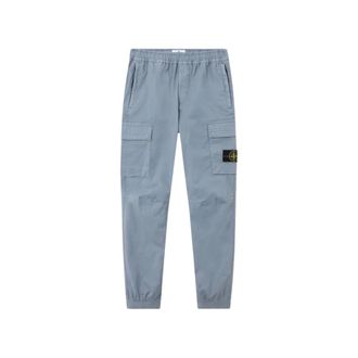 Stone Island Straight Trousers, male, Blue, Size: W36 Stone Trousers E26