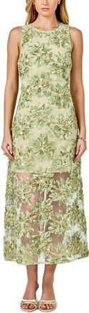 endless rose Texture Sleeveless Maxi Dress in Sage at Nordstrom, Size X-Small