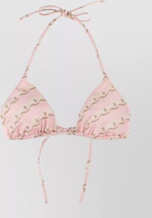 Versace precieux halter neck triangle cups bikini top