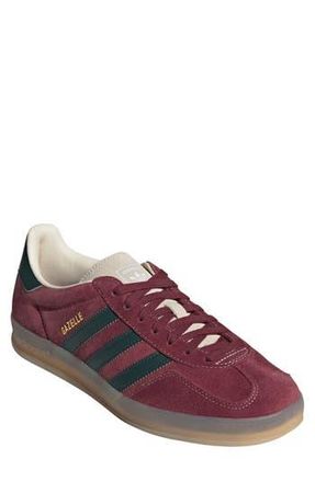 adidas Gazelle Indoor Sneaker in Shadow Red/green/white at Nordstrom Rack, Size 10.5