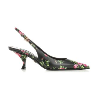 Dolce & Gabbana Lollo Calfskin Slingback - female - Dolce & Gabbana - Pumps - Multicolor - 4 UK - Shoes