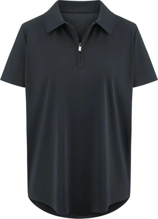 Riani Polo-stijl shirt met ritssluiting - Dames - Polos - Zwart - S - Tops