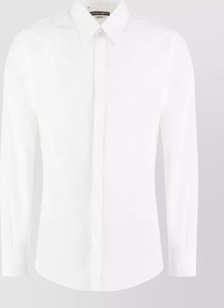Dolce & Gabbana ribbed trim cotton shirt