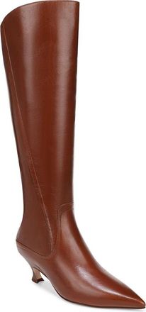 Naturalizer Pepper Kitten Heel Knee High Boot in Carmel Brown at Nordstrom, Size 9.5 Regular Calf