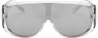 Maison Margiela 69mm Mask Sunglasses in White at Nordstrom