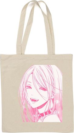 Generic Hot anime vampire girl smiling art Natural Cotton Tote Bag White