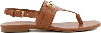 Dune London Womens Dune Langley Toe Post Snaffle Sandals in Tan