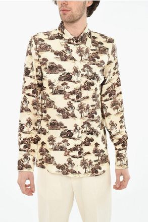 Dsquared2 All-Over Printed Silk Shirt size 50