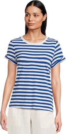 Sanctuary Perfect T-Shirts Remix Womens Clothing Cobalt/White Stripe : LG (US 10-12), Cotton/Rayon