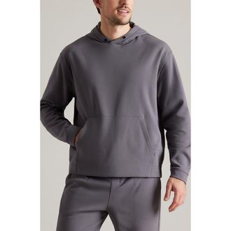 Rhone Range Relaxed Fit Fleece Hoodie in Gravel at Nordstrom Rack, Size Large