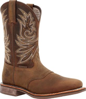 Georgia Boot Mens Carbo-Tec Elite Waterproof Western Boot - Wide Width In Brown