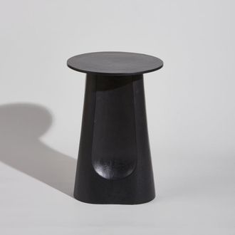 Maisons du monde Mesa auxiliar de aluminio negro