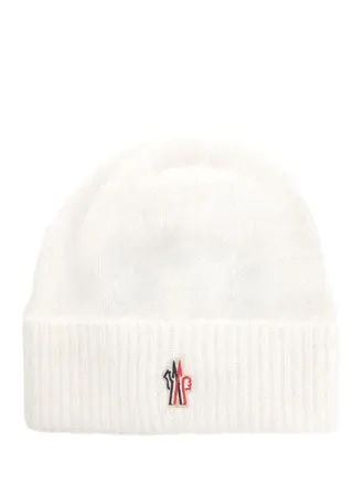 Moncler Wool Hat Cappelli Bianco-Donna