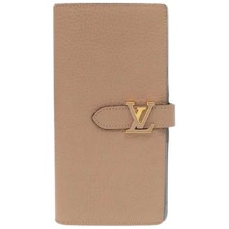 Louis Vuitton Pre-owned Bill Wallet (bi-fold) - Dames - Pre-owned - Beige - Maat: ONE Size Leer