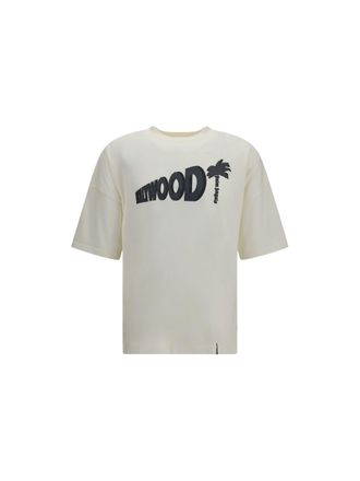 Palm Angels Monochrome Palm Graphic Loose Tee