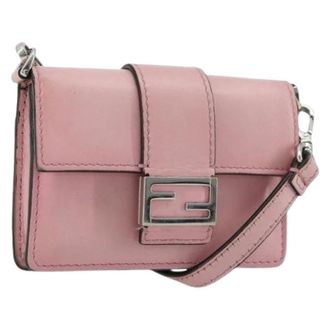 Fendi Pre-owned Mini Bags, female, Pink, Size: ONE SIZE Pre-owned Mini Pouch