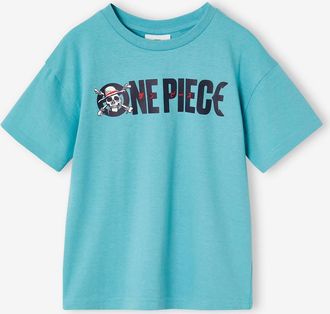 OnePiece Jungen T-Shirt ONE PIECE mit Logoprint graublau