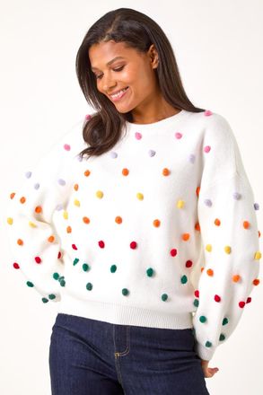 Roman Bobble Detail Knit Jumper