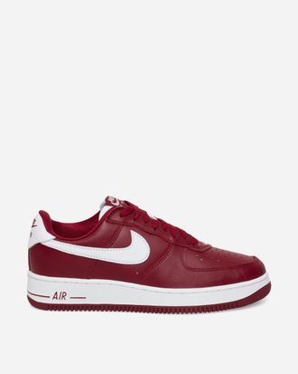 Nike Air Force 1 01 Sneakers Dark Team Red / White