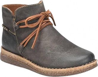 Born Womens Calyn Booties In Dark Grey