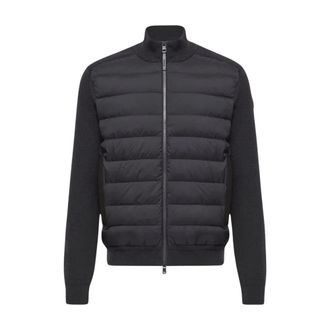 Moncler Cardigan imbottito - - Jackets - Uomo - Nero - M