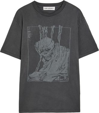 Our Legacy Box Printed Cotton T-shirt - Black - 52 (IT52 / XL)