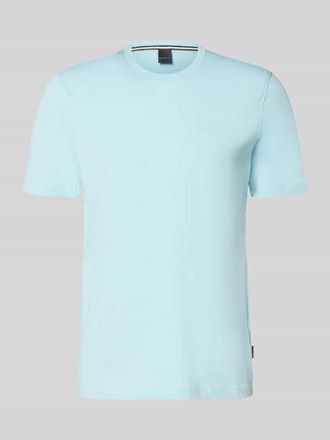 Bugatti T-Shirt mit Label-Detail in Aqua, Gr&ouml;&szlig;e XXXL