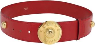 Celine Pre-owned Belts, female, Red, Size: ONE SIZE Pre-owned Leather Belt