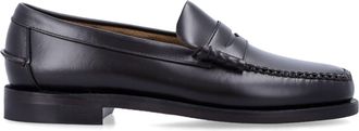 Sebago Black Classic Dan Hand-Stitched Full-Grain Leather Loafer