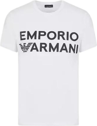 Emporio Armani Logo T-shirt - Heren - T-shirts - Wit - L - Katoen - Tops