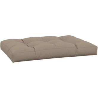 vidaXL Cuscino per Pallet Tortora 120x80x12 cm in Tessuto vidaXL