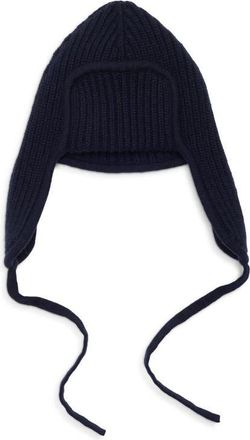 Johnstons of Elgin Dewar Deer Stalker Cashmere Beanie in Dark Navy Q26298 at Nordstrom
