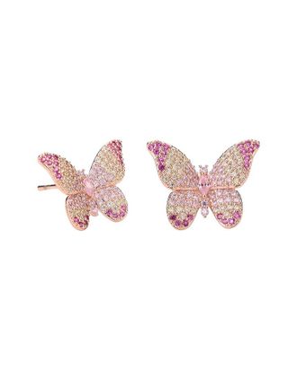 Liv Oliver 18K Plated 13.75 Ct. Tw. Quartz Cz Earrings