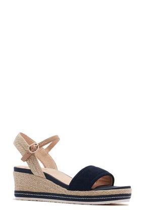 FRANKiE4 Harris Espadrille Sandal in Navy Suede at Nordstrom, Size 8.5