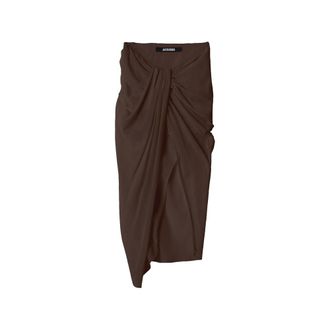 Jacquemus The Par&eacute;o Draped Asymmetric Skirt