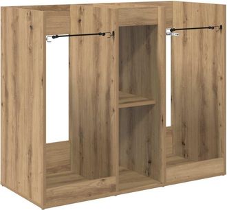 vidaXL Armario De Golf Liso Roble Artesanal 102 X 45 X 85,5 Cm Vidaxl