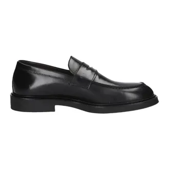 Exton Schoenen, Heren, Zwart, 44 EU, Leer, 272 Loafer