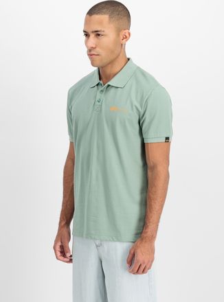 Alpha Industries Poloshirt ALPHA INDUSTRIES Basic Polo SL, Herren, Gr. XL, frost gr&uuml;n, Obermaterial: 100% Baumwolle, Shirts Poloshirt