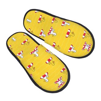 Generic Slippers Swimming Pool Printing Home Slippers Warm Washable House Slipper For Party Indoor Bedroom L