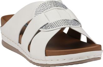 GC SHOES Betsey Comfort Slide Sandal in White at Nordstrom Rack, Size 6.5