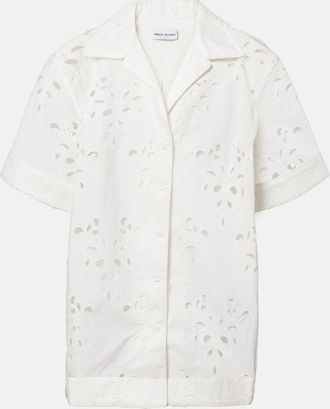 Rebecca Vallance Artesan broderie anglaise cotton-blend shirt