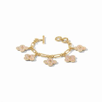 Julie Vos Womens Colette Charm Bracelet In Champagne