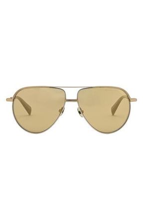 AllSaints Murphy 58mm Aviator Sunglasses in Silver/Gold at Nordstrom Rack