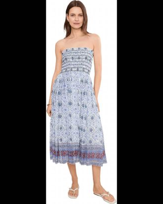 Free People Ravenna Printed Convertible Maxi Skirt In Bluebird Combo