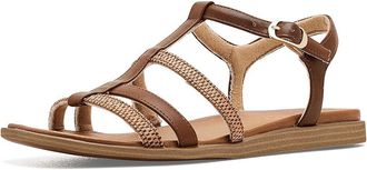 Naturalizer Julia Womens Sandals Toffee : 9.5 W (C), Faux Leather/Synthetic